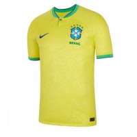 Camisa de time de futebol Brasil Replicas 1º Equipamento Mundo 2022 Manga Curta